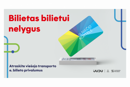 Autobusu ar troleibusu po Vilnių? Įsigykite Vilniečio kortelę ir keliaukite patogiai