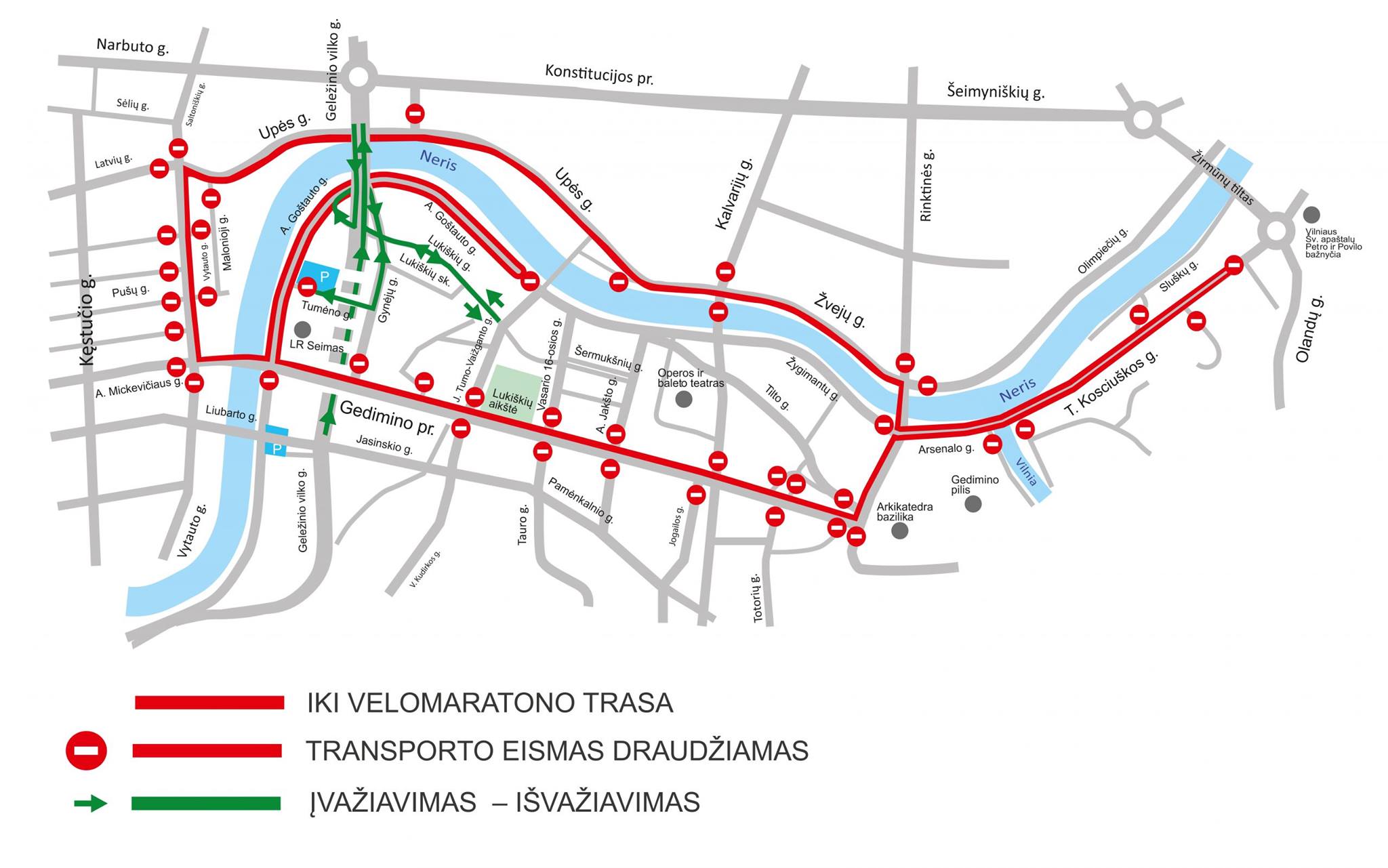 „IKI Velomaratono“ metu Vilniuje – eismo ribojimai ir viešojo transporto pakeitimai