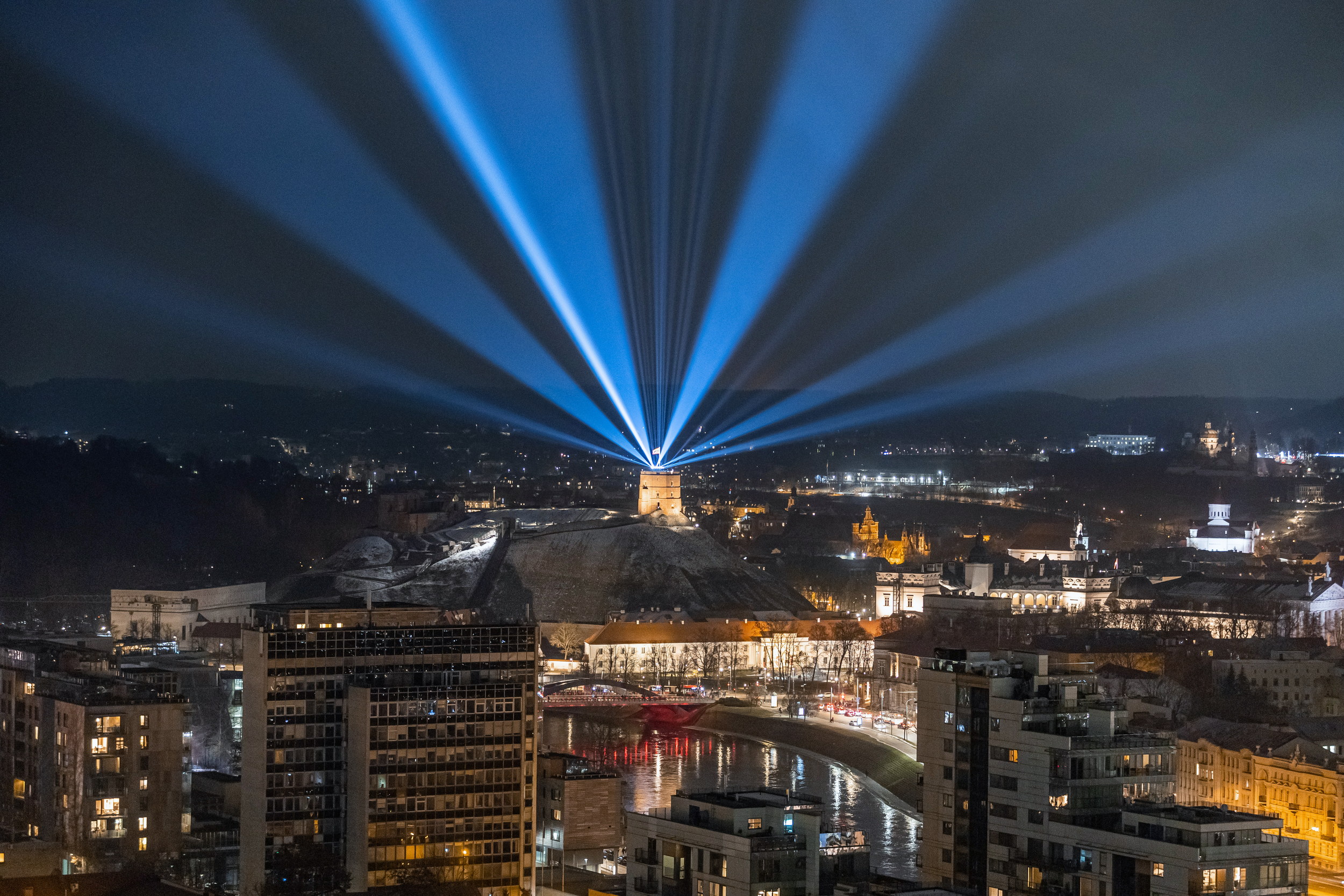 Vilniaus šviesų festivalio metu bus ribojamas eismas sostinės senamiestyje