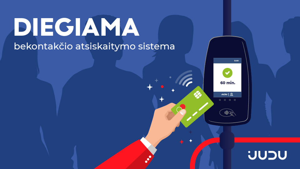 Diegiama bekontakčio atsiskaitymo sistema viešajame transporte