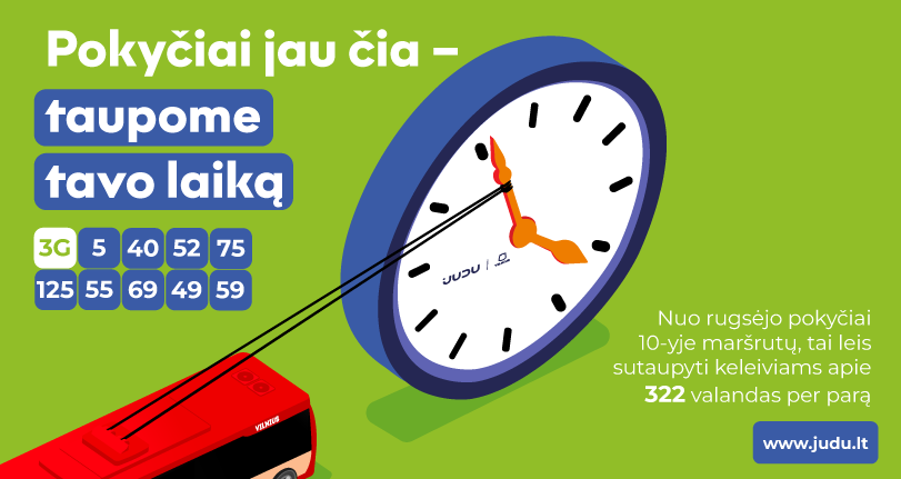 Rudens tvarkaraščiai Vilniuje