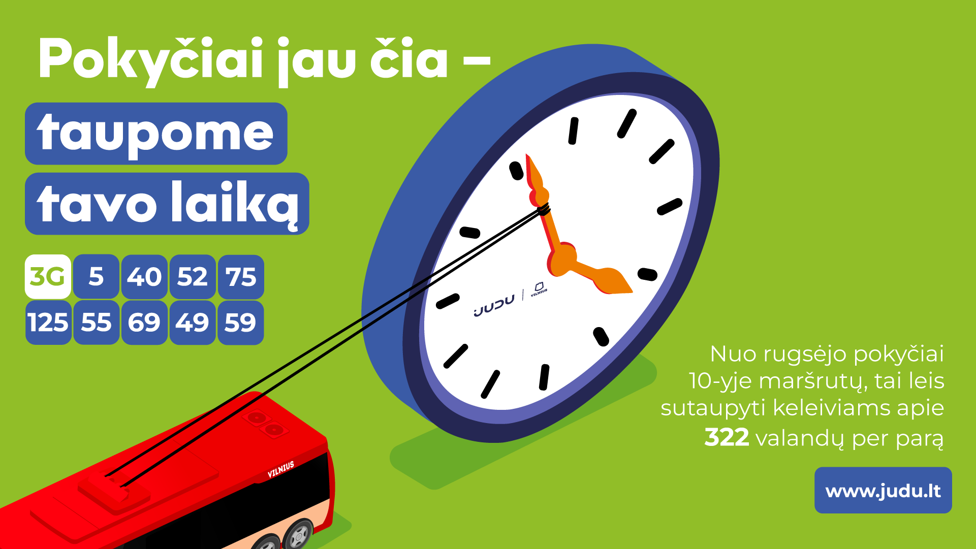 Rudens tvarkaraščiai Vilniuje: atnaujinami 10 maršrutų, kad kelionės truktų trumpiau