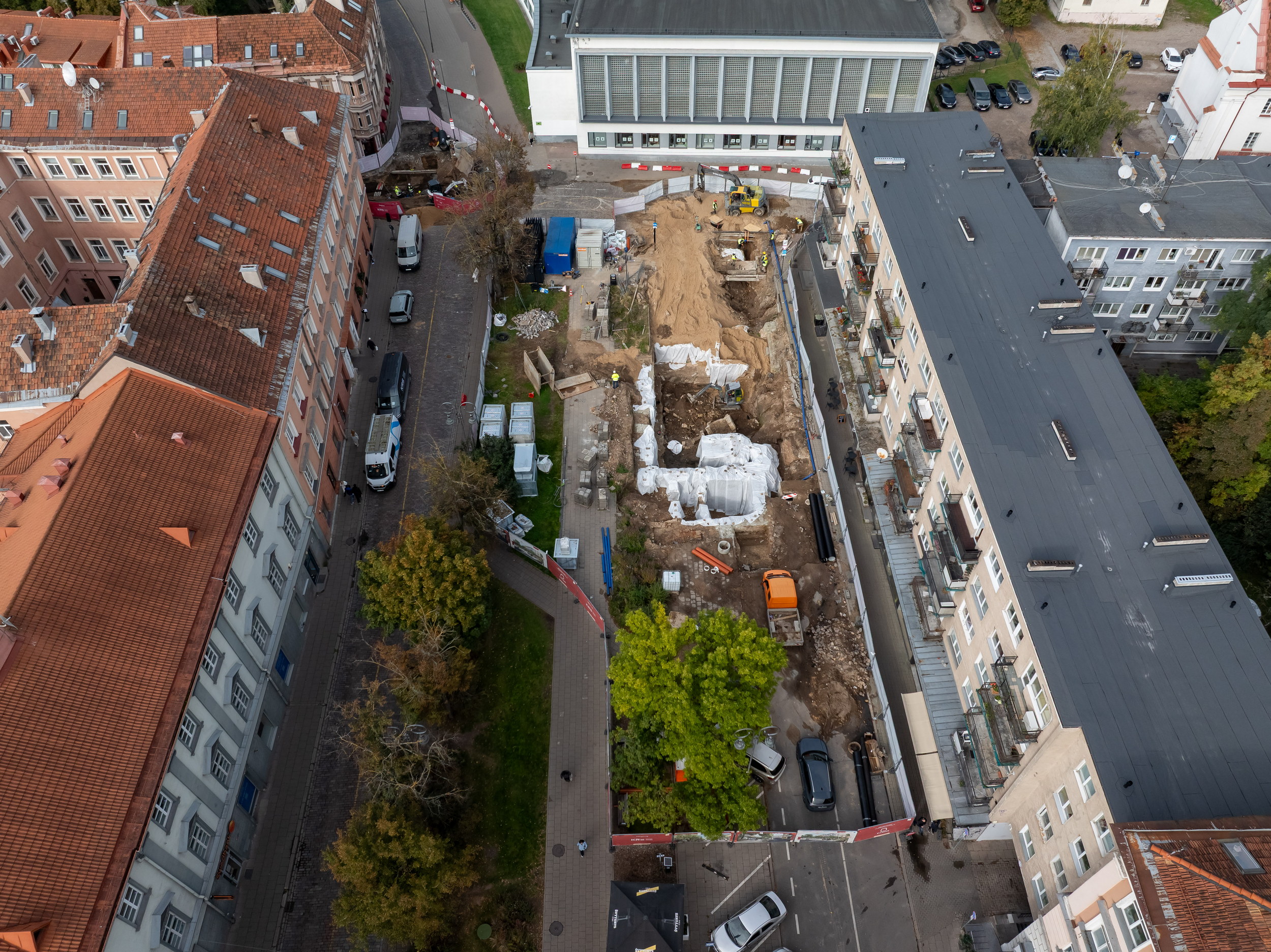 Vokiečių gatvės rekonstrukcija tęsiasi – keičiami eismo ribojimai