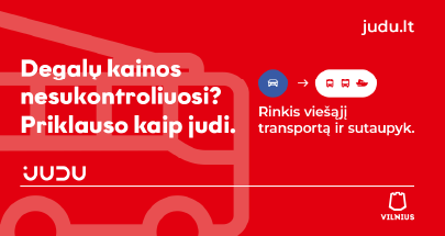 Rinkis viešąjį transportą ir sutaupyk 