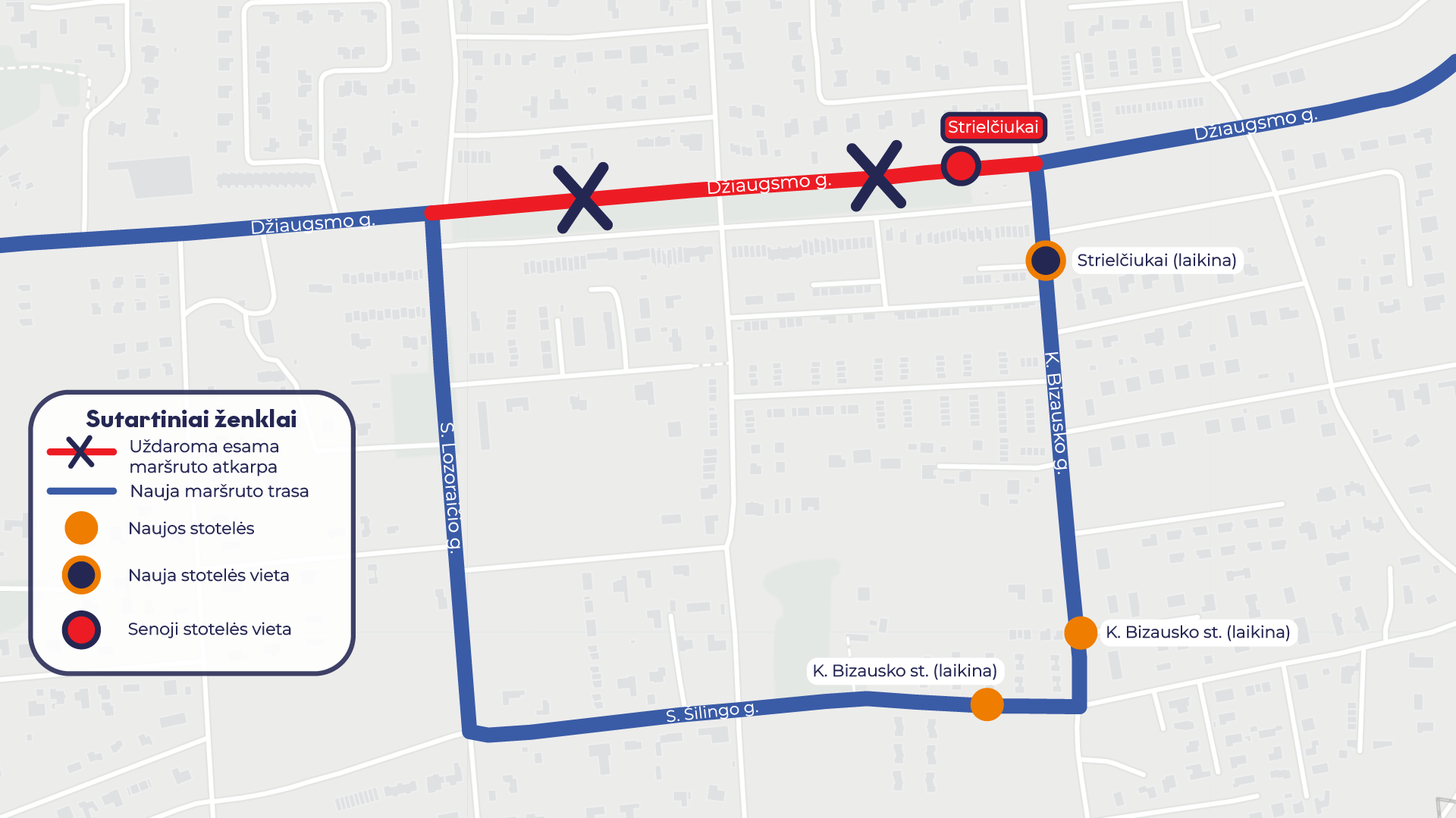 Dėl gatvės remonto darbų Pavilnyje laikinai keisis autobusų maršrutai ir tvarkaraščiai 