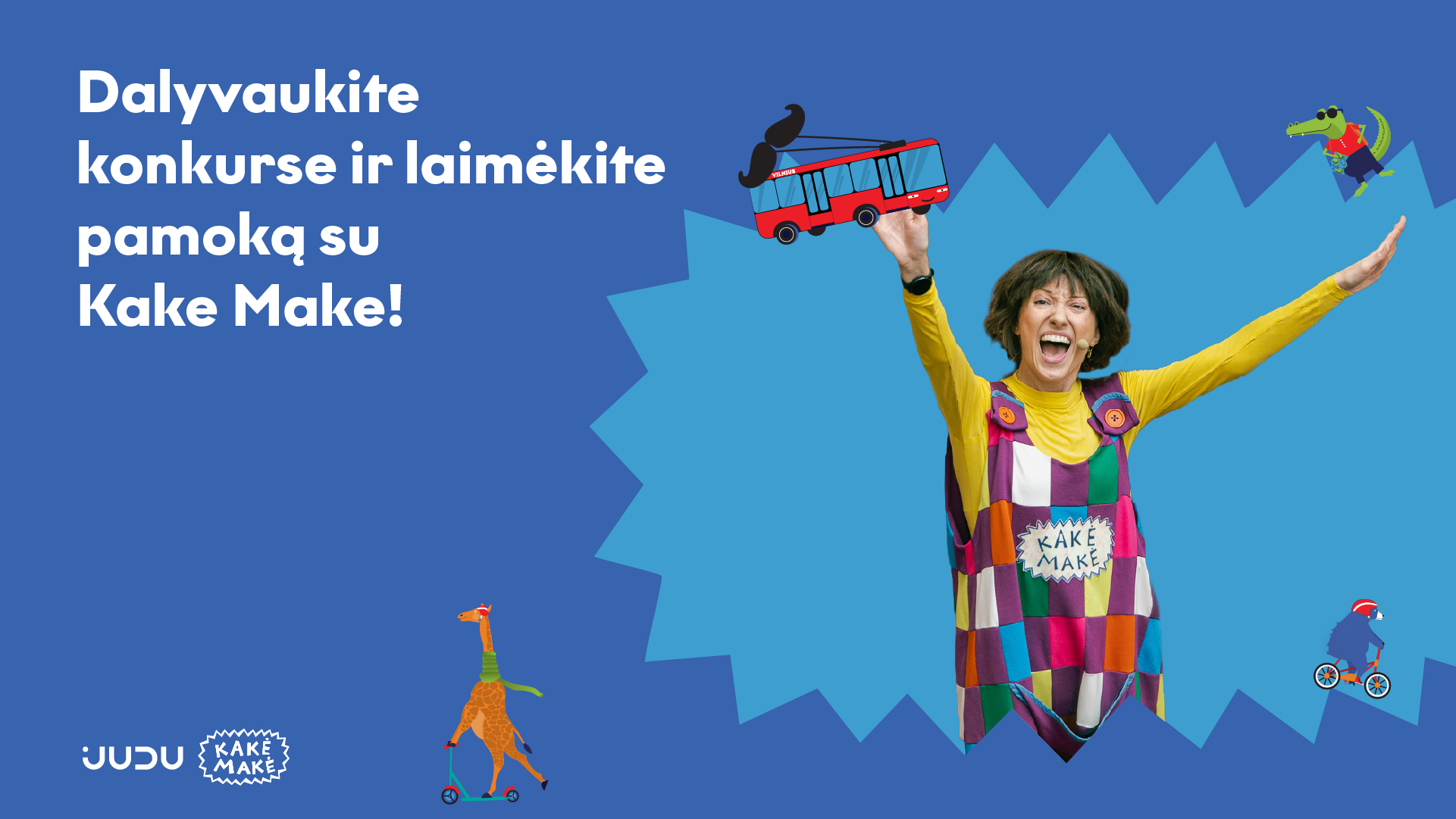 Vilniaus pradinukai kviečiami dalyvauti darnaus judumo konkurse: laimėtojų laukia smagi pamoka su Kake Make!