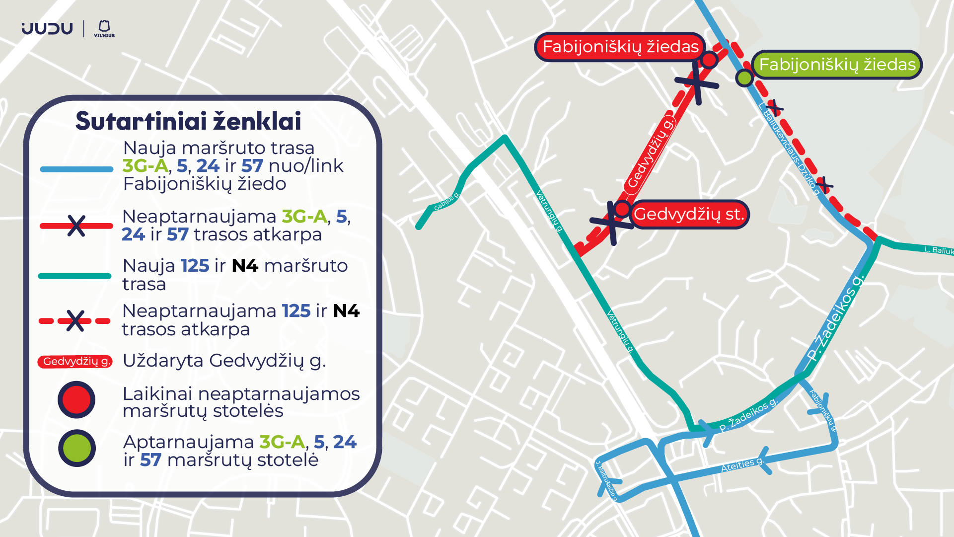 Gedvydžių g. keisis eismas ir viešojo transporto maršrutai: prasideda antrasis paviršinių nuotekų tinklo rekonstrukcijos etapas  