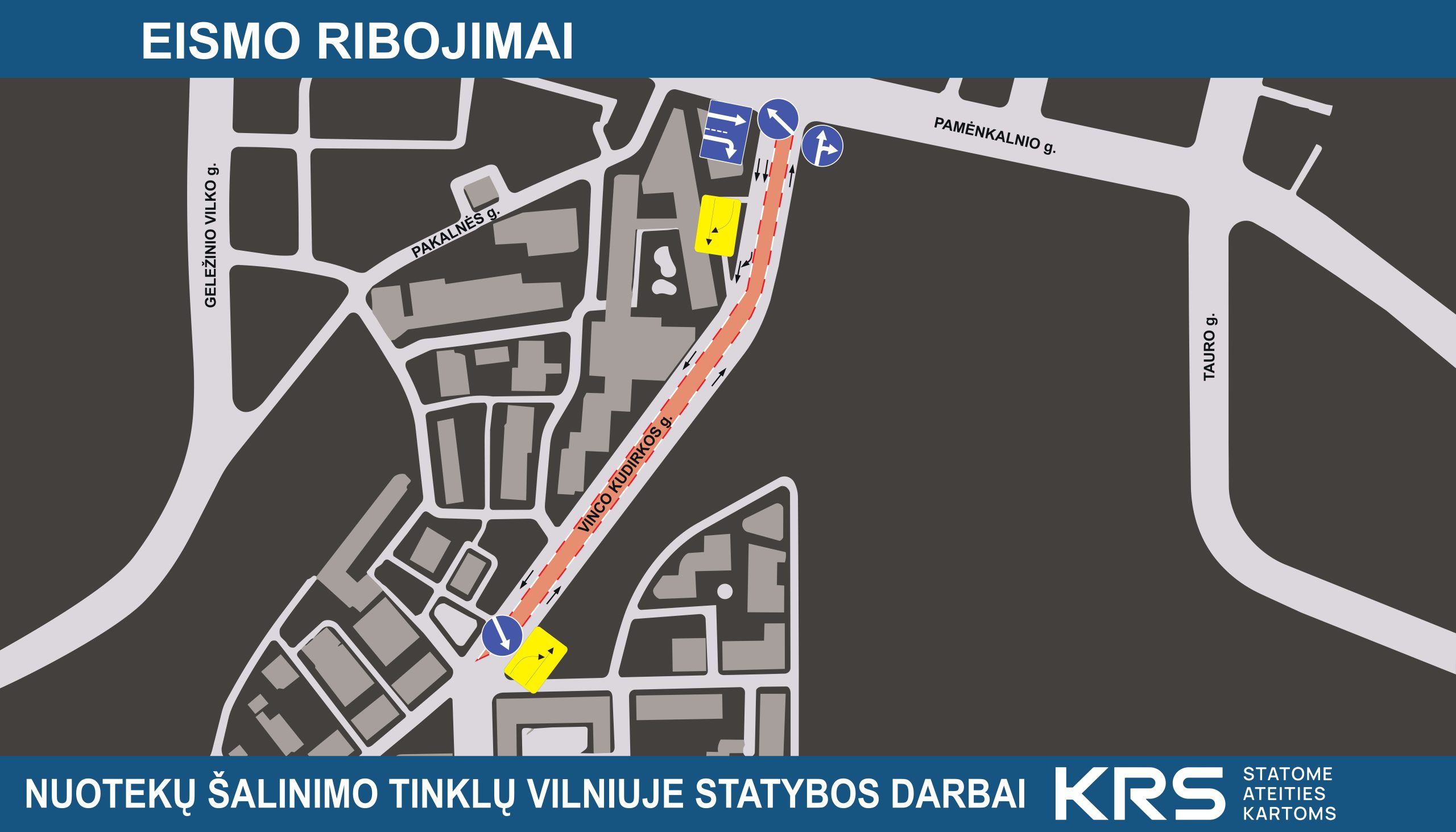 Iki spalio 30 d. Kudirkos gatvės atkarpoje laikini eismo ribojimai